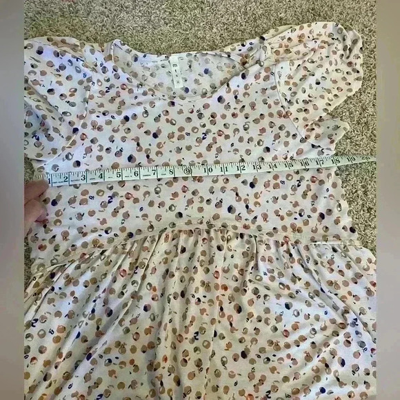 MTS | flutter sleeve baby doll knit blouse medium - Picture 8 of 9